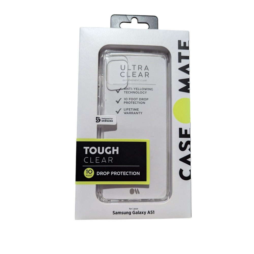 New Case-Mate Tough Ultra Clear Cell Phone Case Cover For Samsung Galaxy A51 W1